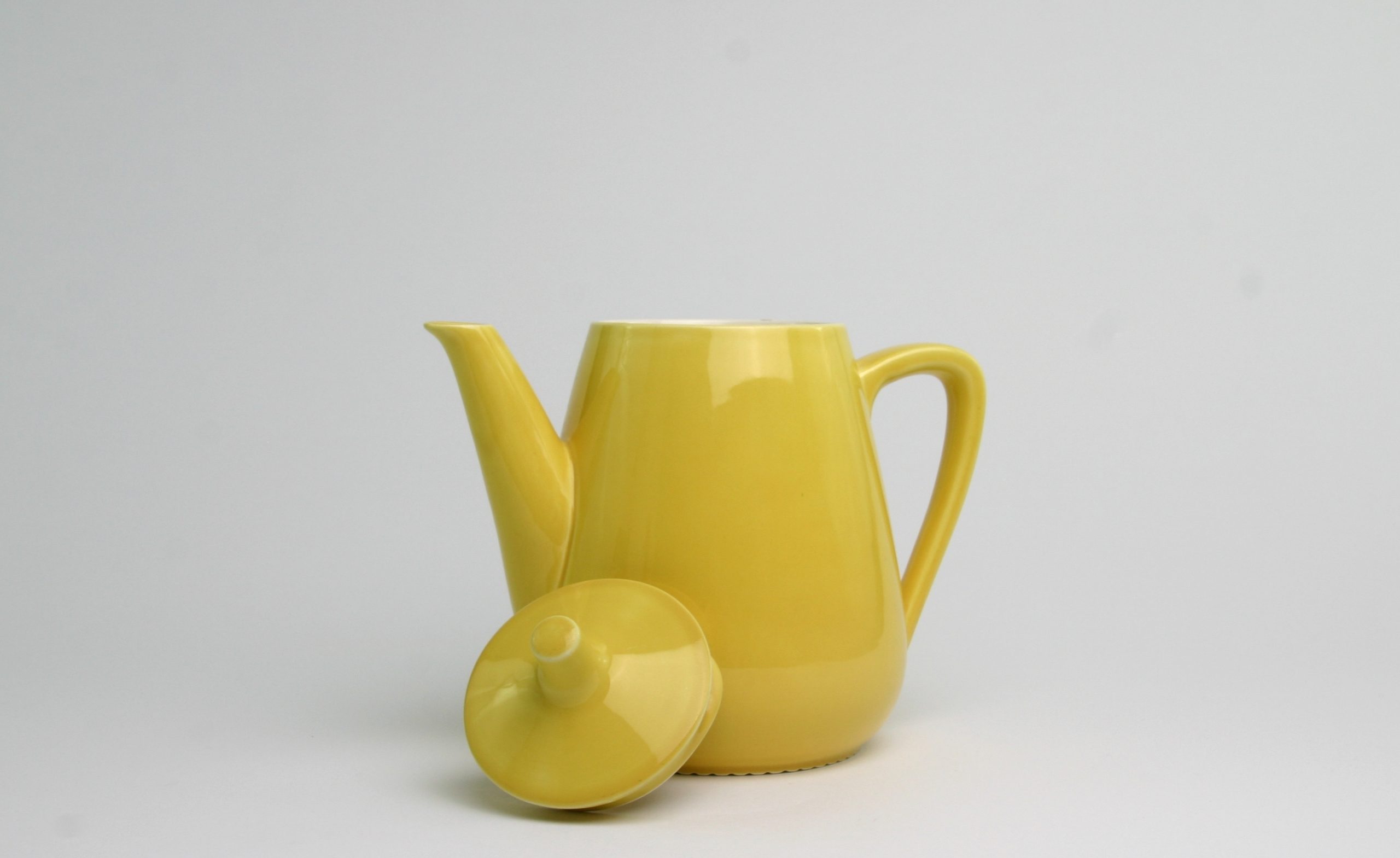 Boch yellow tea pot secondary